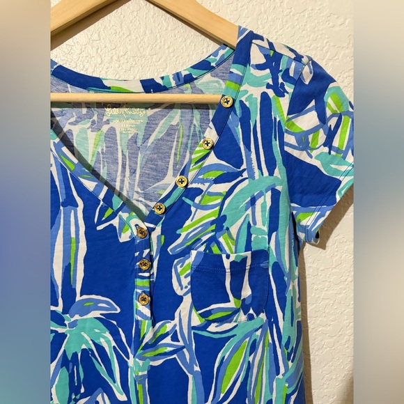 NWOT Lily Pulitzer Palmira V-Neck T-Shirt Dress XS - Picture 4 of 16